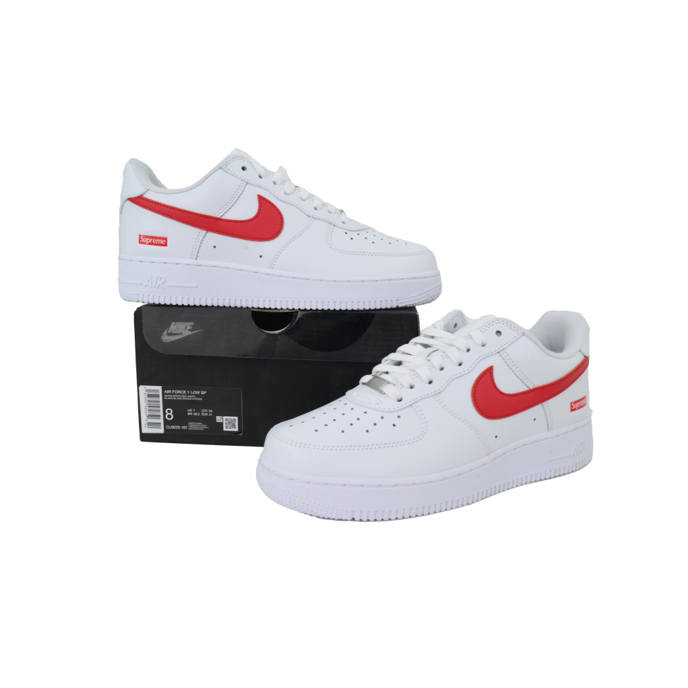 PK God Batch Supreme x Air Force 1 Low'Box Logo-Speed Red'Shanghai Exclusive CU9225-101