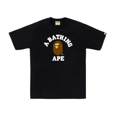 BAPE College Tee (SS25) Black 01