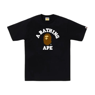 BAPE College Tee (SS25) Black 01