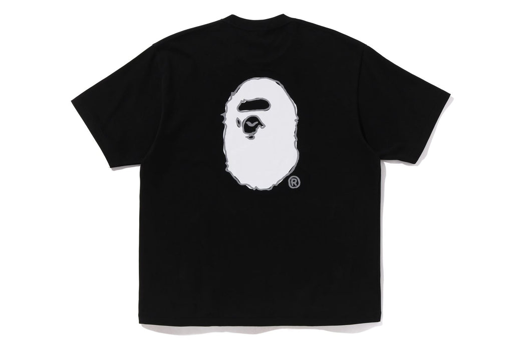 BAPE HAND DRAW LOGO RELAXED FIT TEE Black