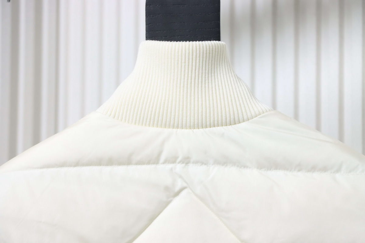 Canada Goose Hybridge Quilted Knit Jacket White