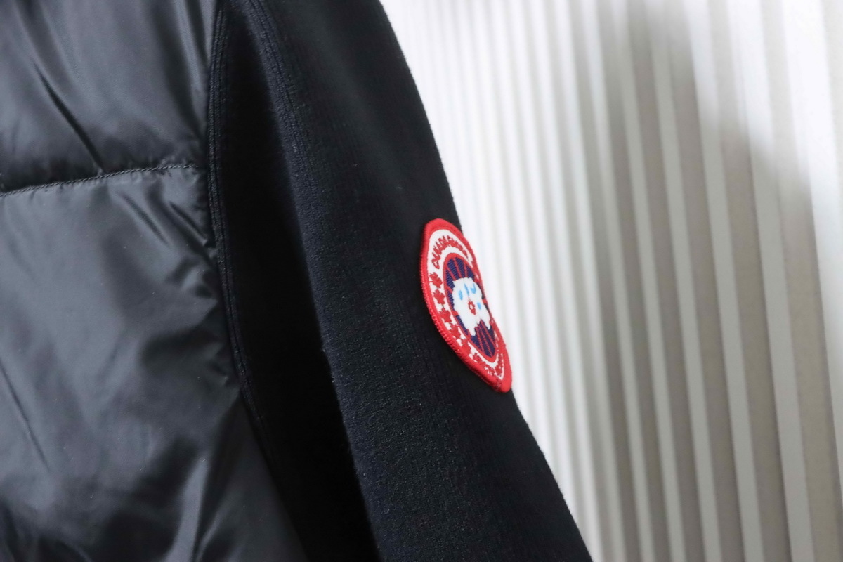 Canada Goose HyBridge Wide Quilt Knit Hoody Black