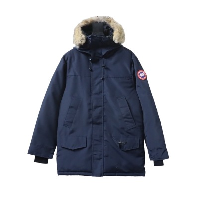 Canada Goose Langford Parka Mid-Length Dark Blue 01