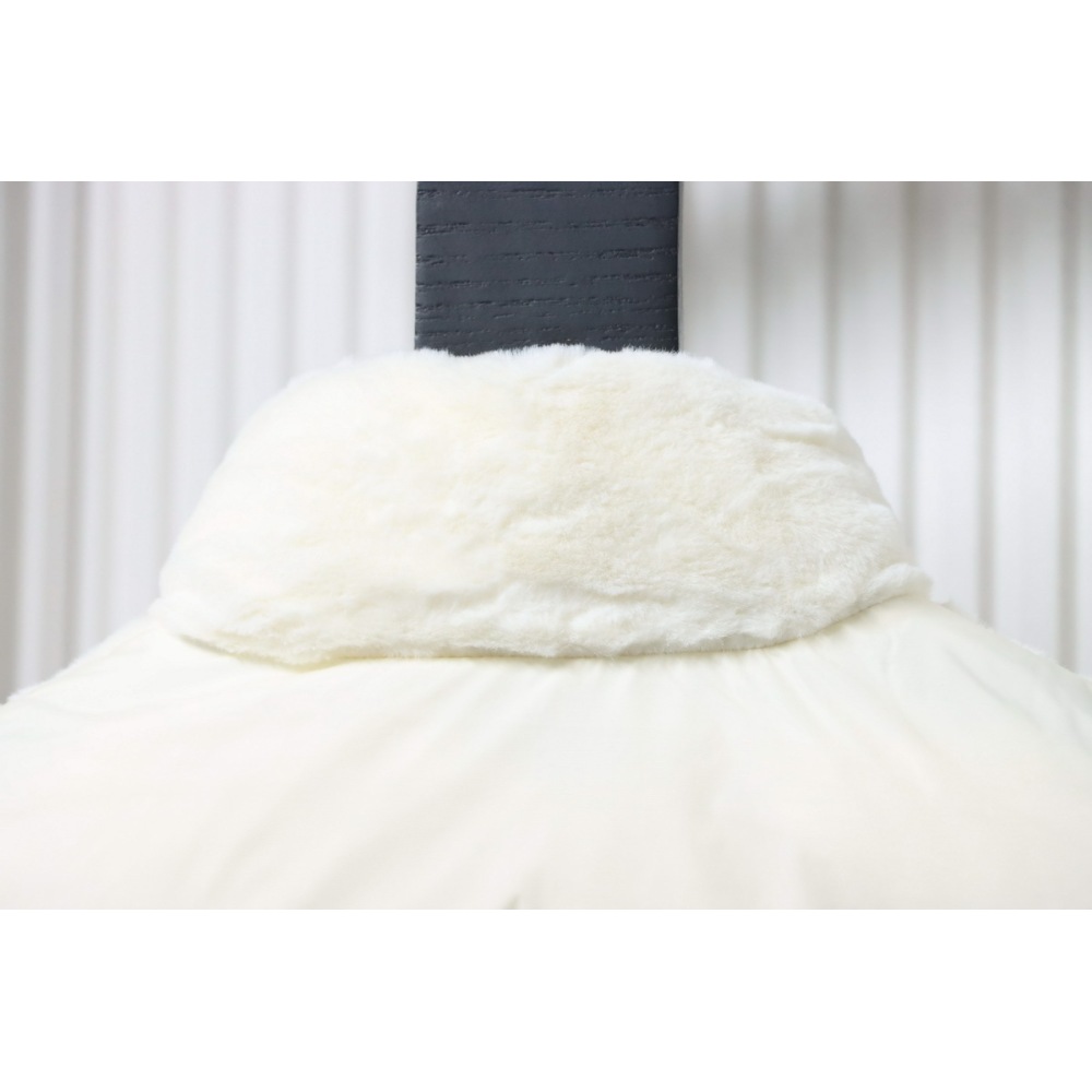 Moncler Velvet Down Vest White
