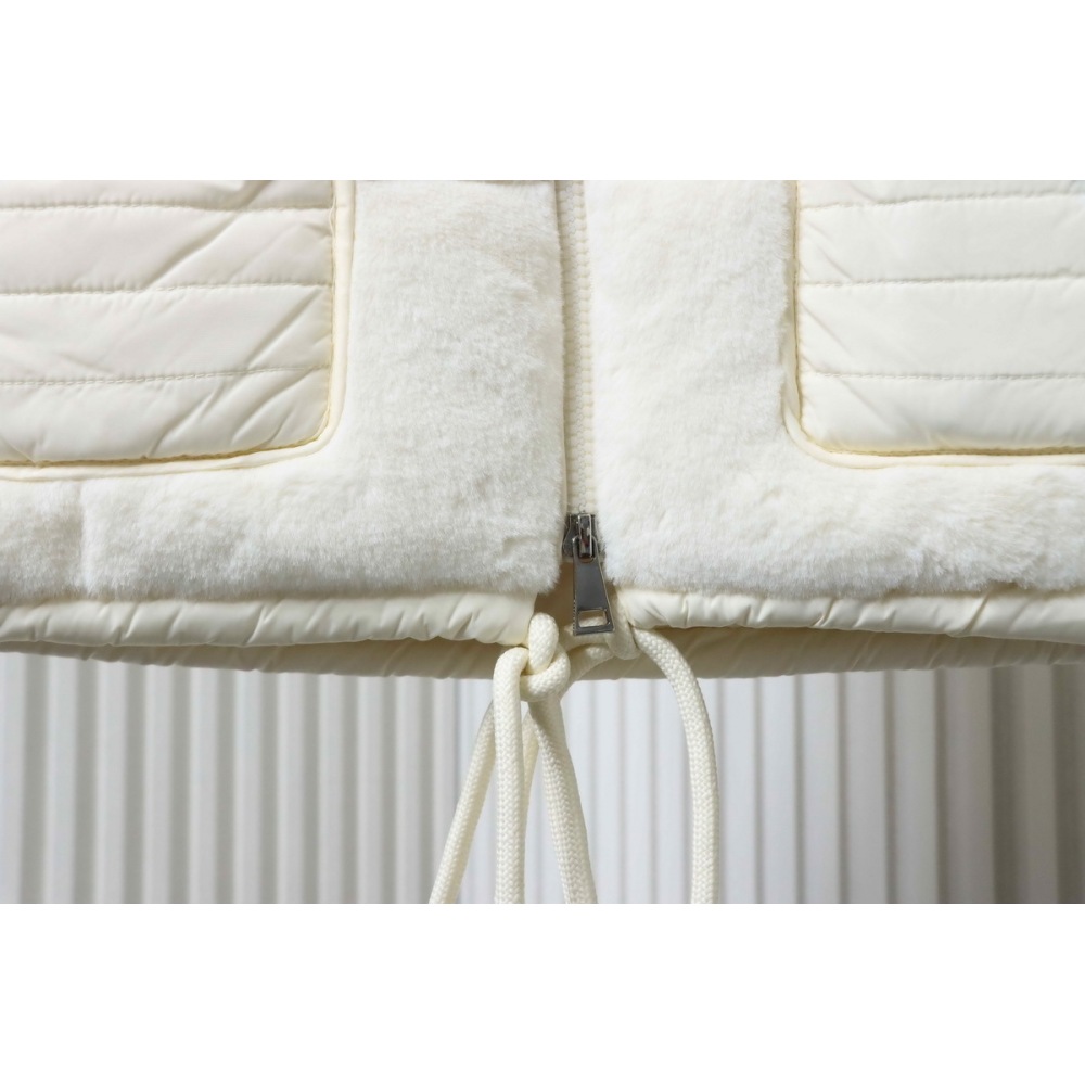 Moncler Velvet Down Vest White