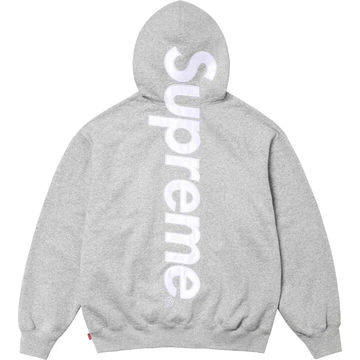Supreme Satin Appliqué Tracksuit Grey