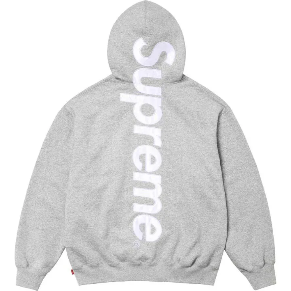 Supreme Satin Appliqué Tracksuit Grey