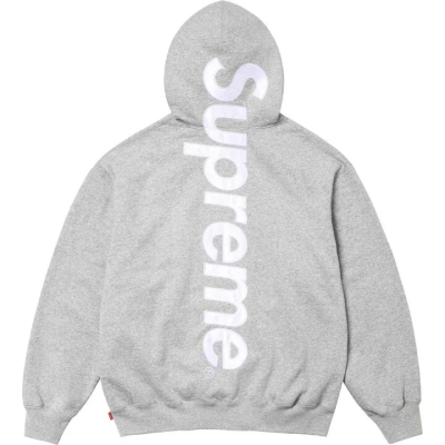 Supreme Satin Appliqué Tracksuit Grey 02