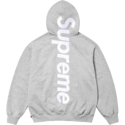 Supreme Satin Appliqué Tracksuit Grey 02