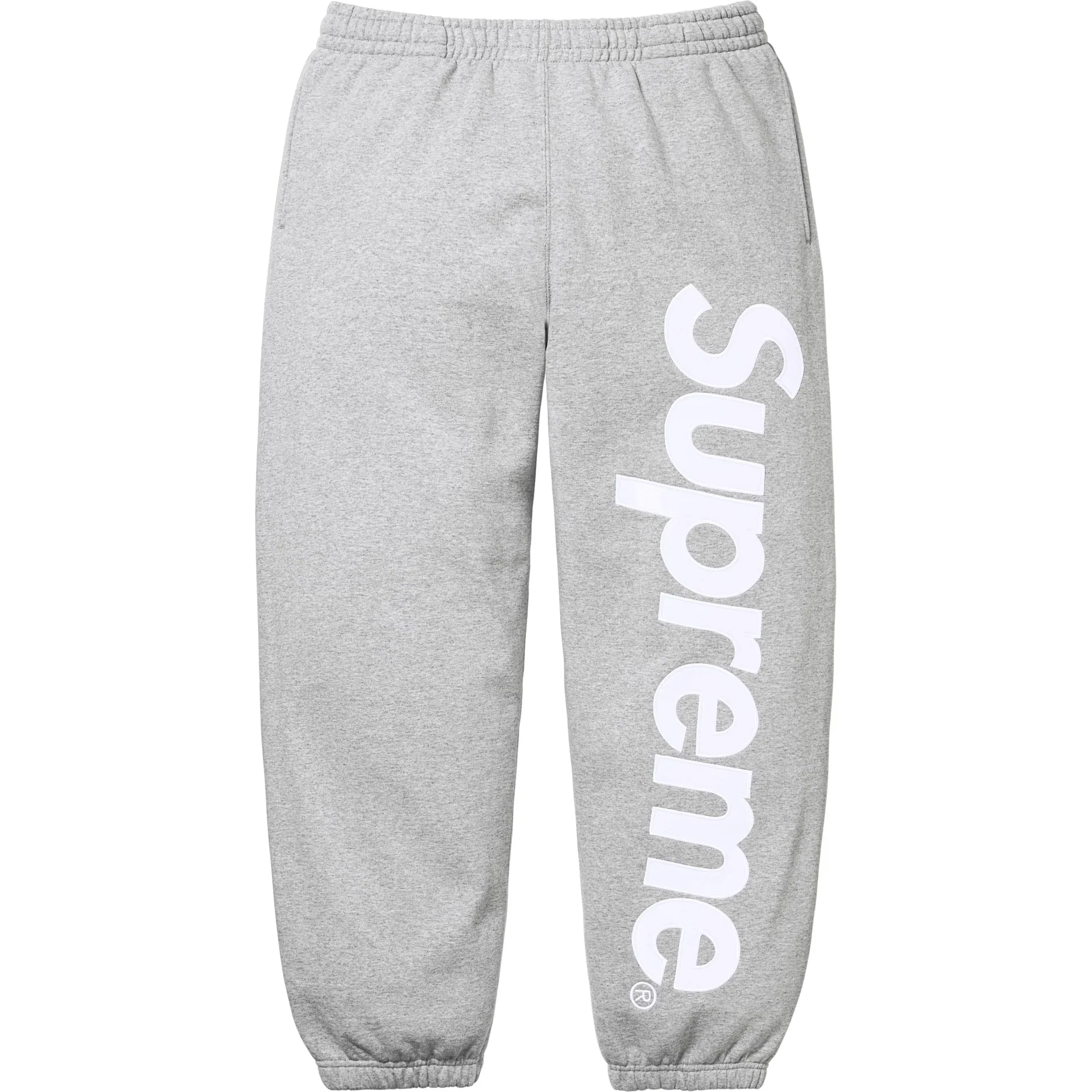 Supreme Satin Appliqué Tracksuit Grey