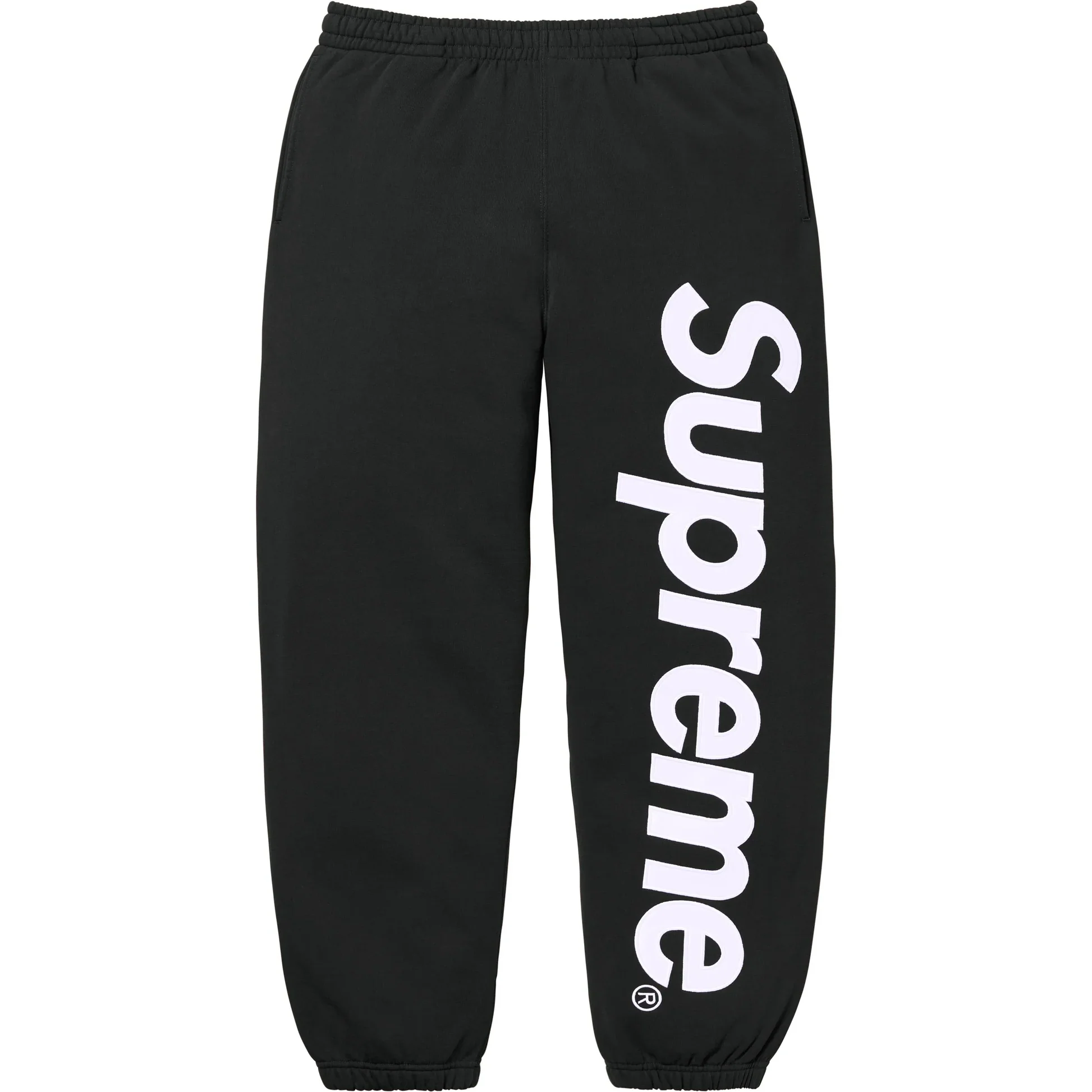Supreme Satin Appliqué Tracksuit Black
