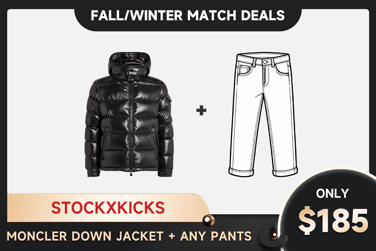 (NFC) Moncler Puffer Jacket Black（for men）+ Any Jeans=$185