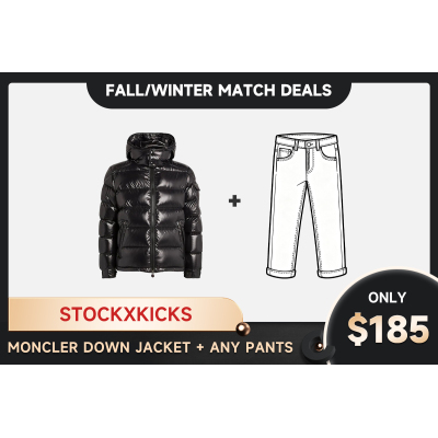 (NFC) Moncler Puffer Jacket Black（for men）+ Any Jeans=$185 01
