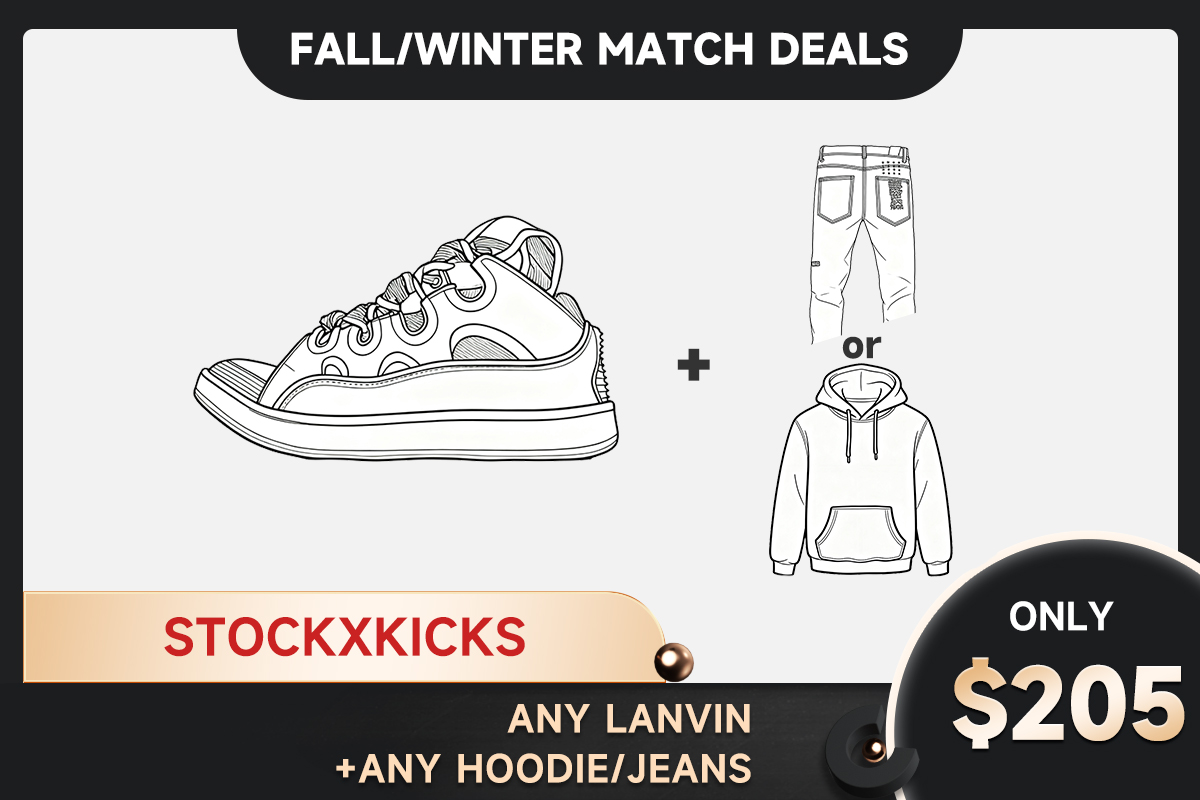 Any Lanvin Curb + Any hoodie or jeans=$205