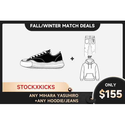 Any MIHARA YASUHIRO+ Any hoodie or jeans=$155 01