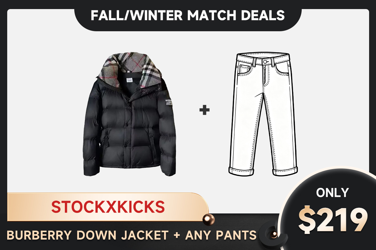 Burberry Down Jacket+ Any hoodie or jeans=$219