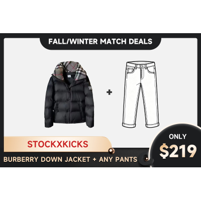 Burberry Down Jacket+ Any hoodie or jeans=$219 01