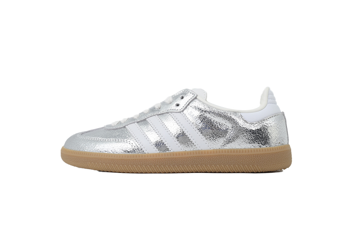 Adidas Wmns Samba OG 'Cracked Metallic Pack - Silver' JR0035