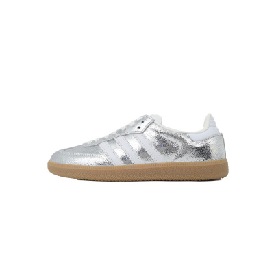 Adidas Wmns Samba OG 'Cracked Metallic Pack - Silver' JR0035 01