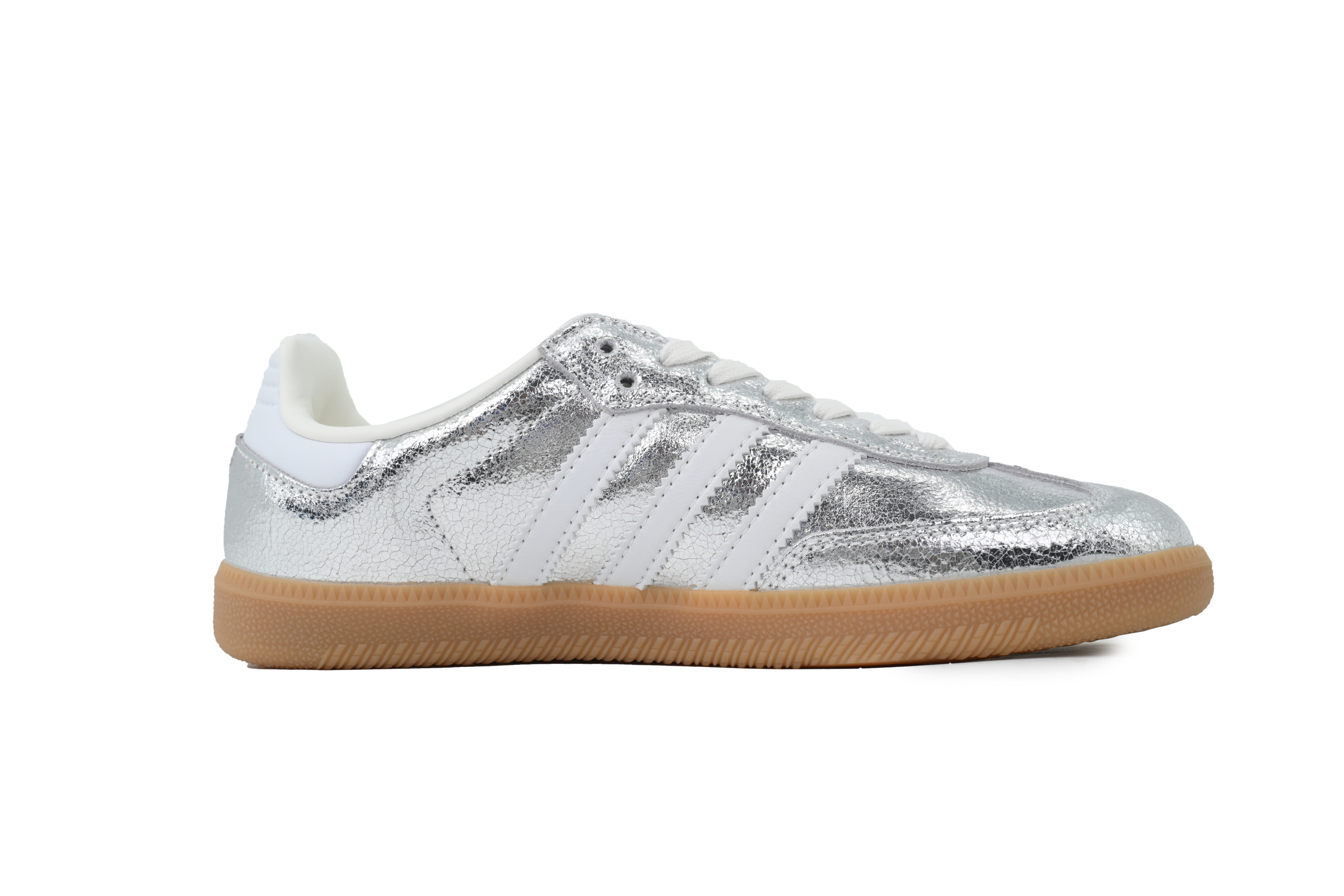 Adidas Wmns Samba OG 'Cracked Metallic Pack - Silver' JR0035