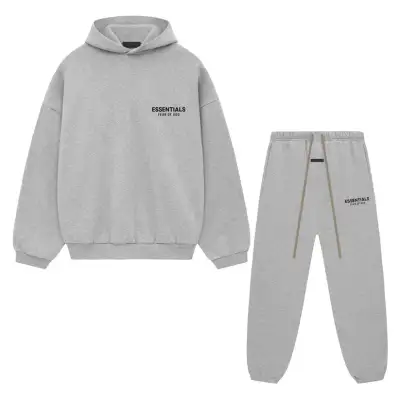 Fear of God Essentials Tracksuit Grey 01