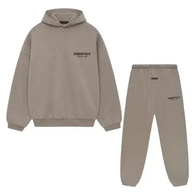 Fear of God Essentials Tracksuit Heather Grey 01