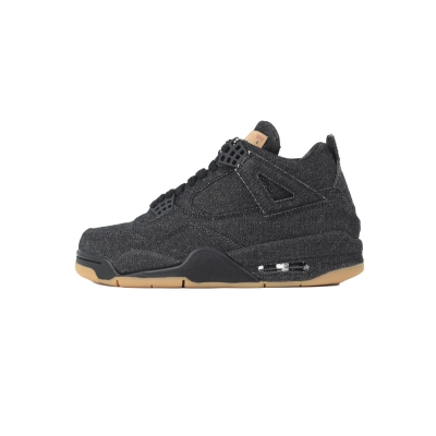 PK God Batch Air Jordan 4 Retro Levi's Black (Levi's Tag) A02571-001 01