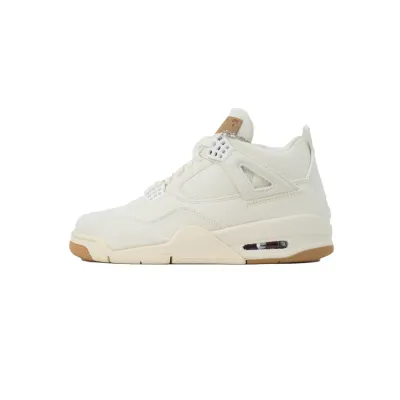 PK God Batch Air Jordan 4 Retro Levi's White (Levi's Tag) AO2571-100 01