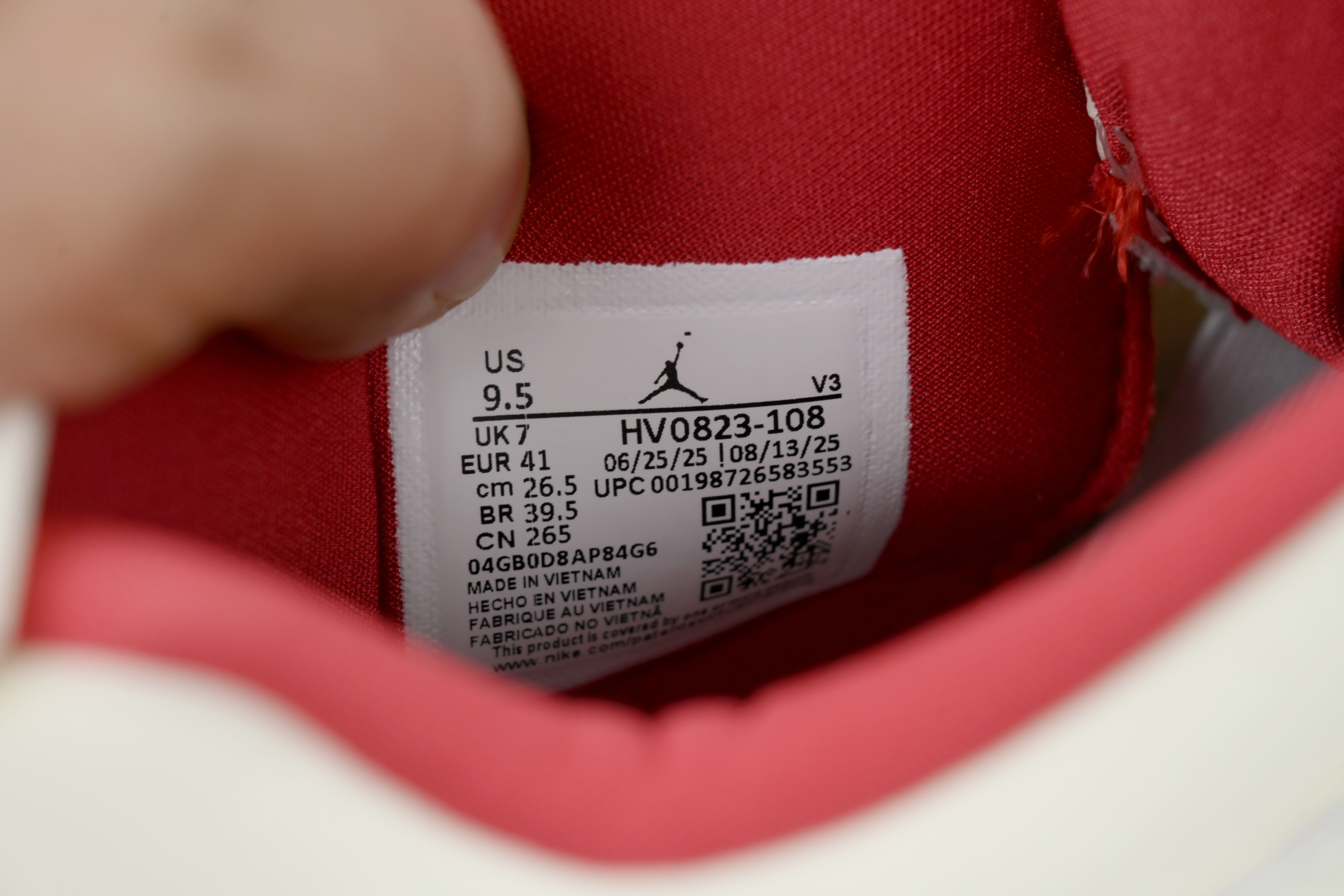 PK God Batch Air Jordan 4 Retro Valentine's Day HV0823-108