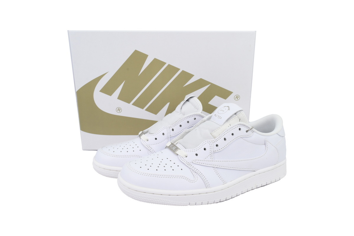 PK God Batch Air Jordan 1 Retro Low OG SP Travis Scott Michael Rubin White Party TD1228-111