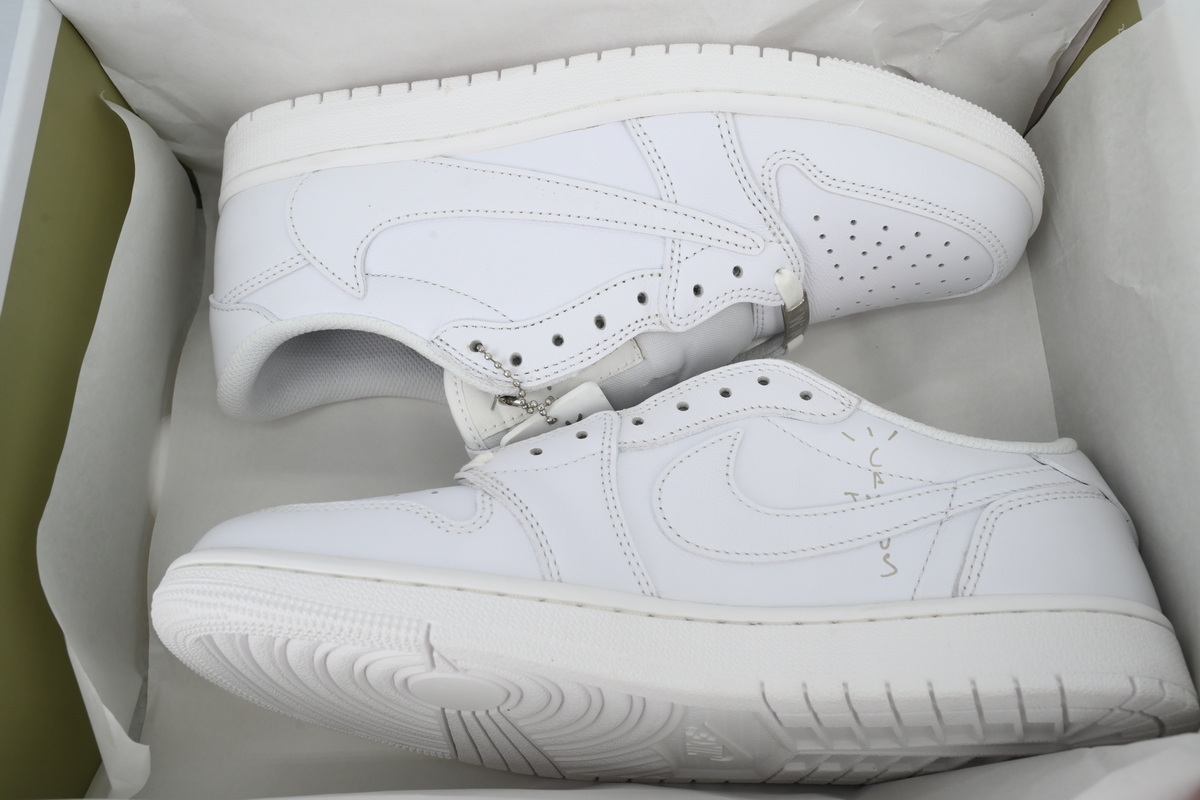PK God Batch Air Jordan 1 Retro Low OG SP Travis Scott Michael Rubin White Party TD1228-111