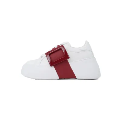 Roger Vivier White And Red Buttons 01