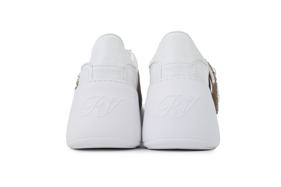 Roger Vivier White Brown Buckle