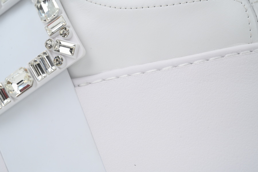 Roger Vivier White Silver Buckle