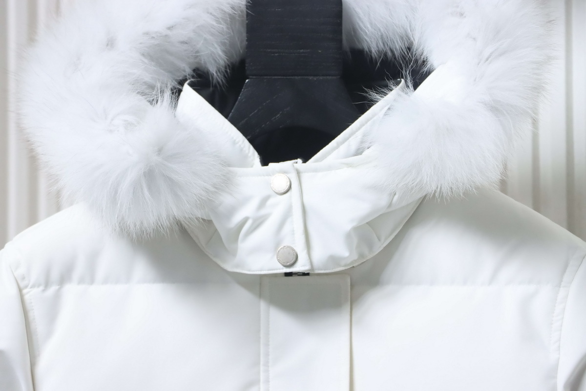  Moose Knuckles Cloud 3Q Down Puffer Jacket White