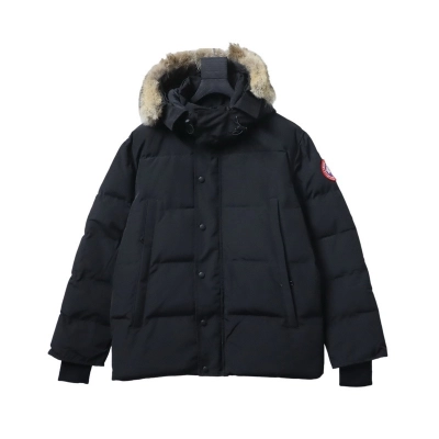 Canada Goose Wyndham Parka Black Down Jacket 01