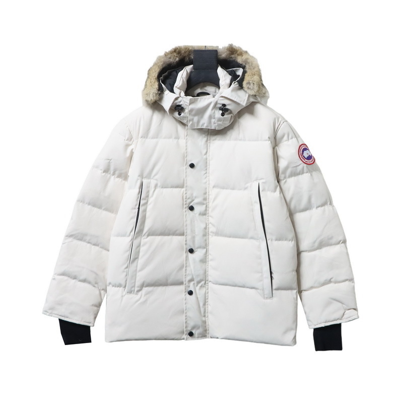 Canada Goose Wyndham Parka White Down Jacket