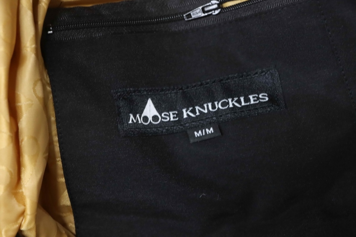 Moose Knuckles Classic Gold Scissors Down Jacket #06-Black