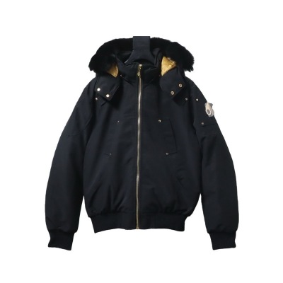Moose Knuckles Short Bomber Down Jacket #02-Black 01