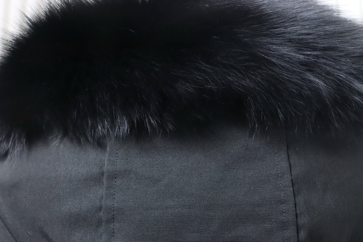 Moose Knuckles Short Bomber Jacket With A Pom-Pom #03-Black