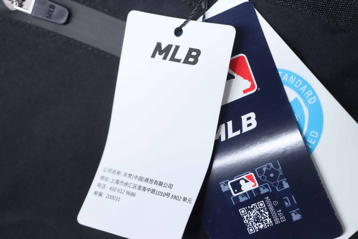  MLB 2nd Generation Black Workwear Down Jacket With Large Fur Collar