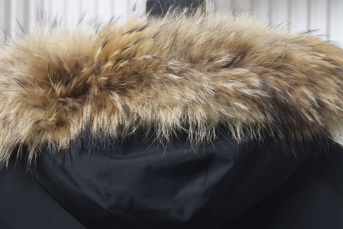  MLB 2nd Generation Black Workwear Down Jacket With Large Fur Collar