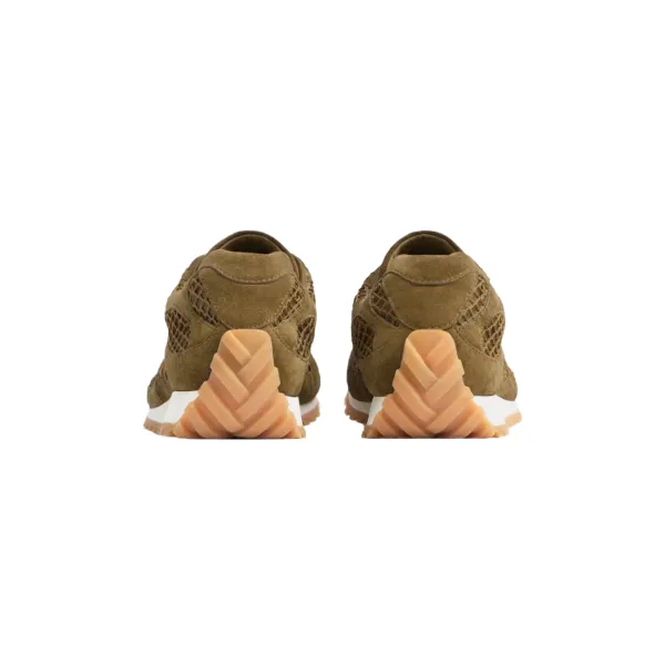 Bottega Veneta Orbit Sneakers Military Green Brown
