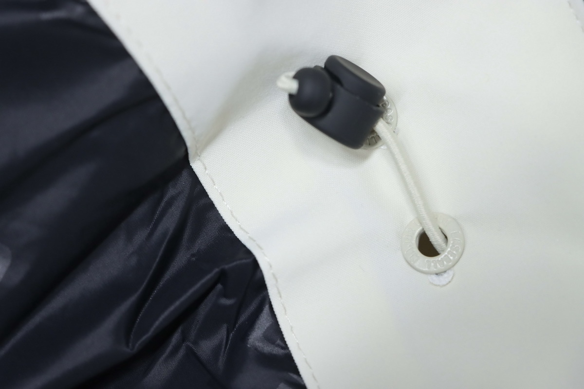 MLB 2nd Generation White Workwear Down Jacket With Large Fur Collar