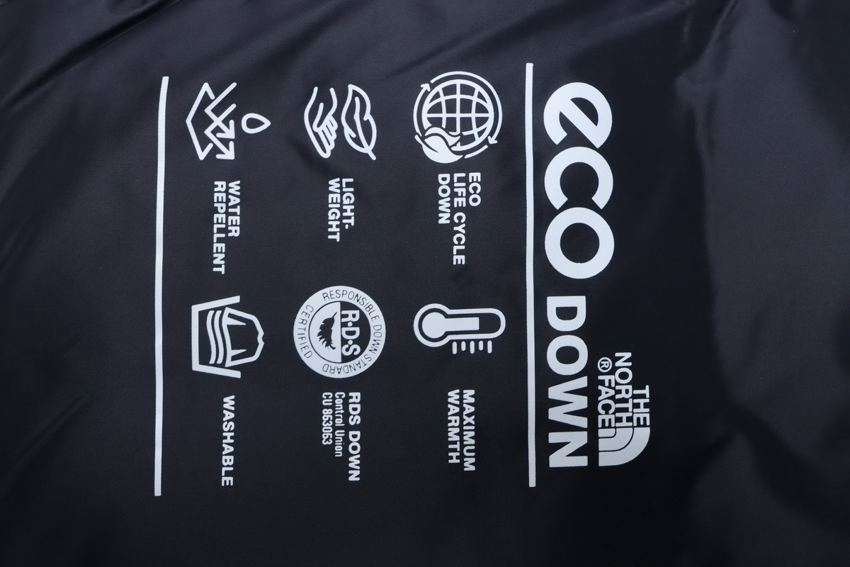 The North Face 1996 Eco Nuptse Jacket 'Black Gray'