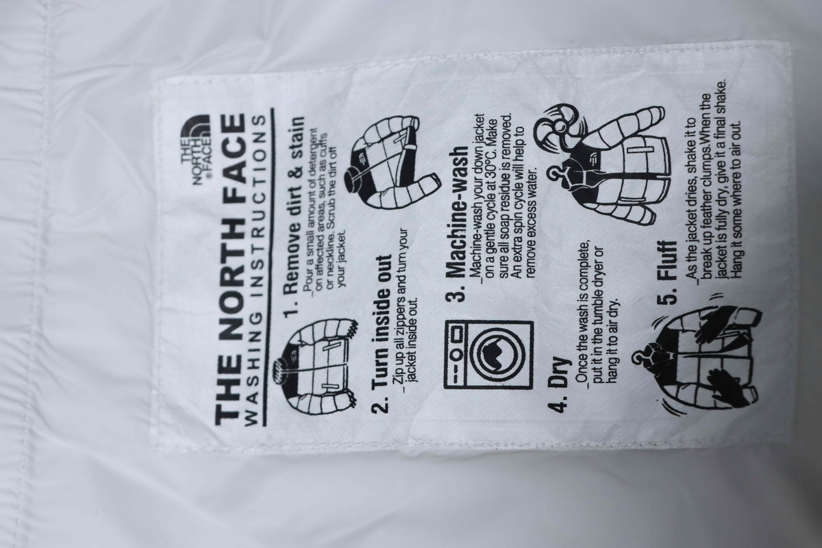 The North Face 1996 Eco Nuptse Jacket 'White Black'