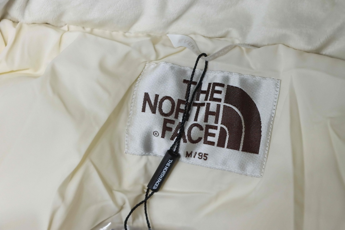 The North Face Long Nuptse Parka White