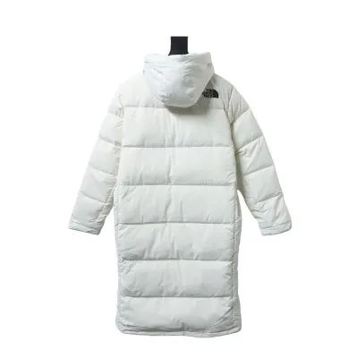 The North Face Long Nuptse Parka White 02