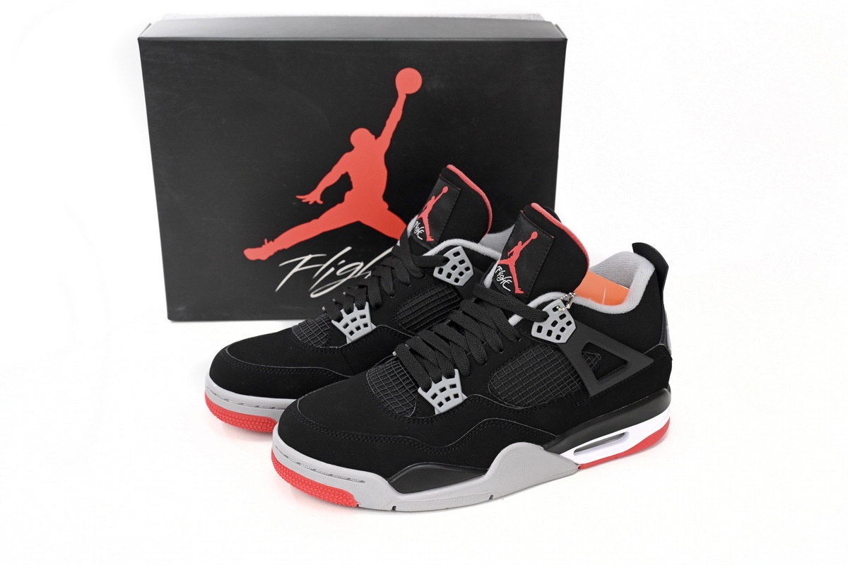 【Black Friday Special Offers】PK God Batch Air Jordan 4 Retro Bred 308497-060