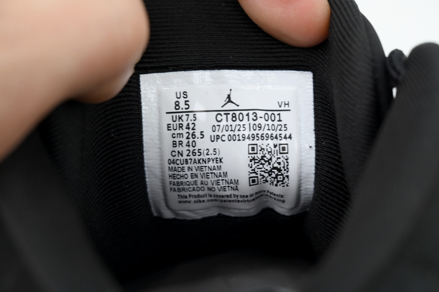 PK God Batch Air Jordan 12 Retro New Black Red CT8013-001